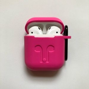 Apple AirPod Case Cover - Pink- NEW. Free earslips
